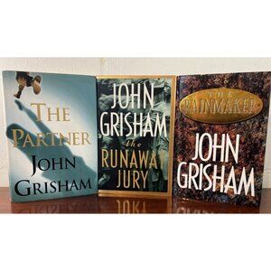 John Grisham Lot of 3 (Partner, Runaway Jury, Rainmaker) Hardcover 1st Ed. Books